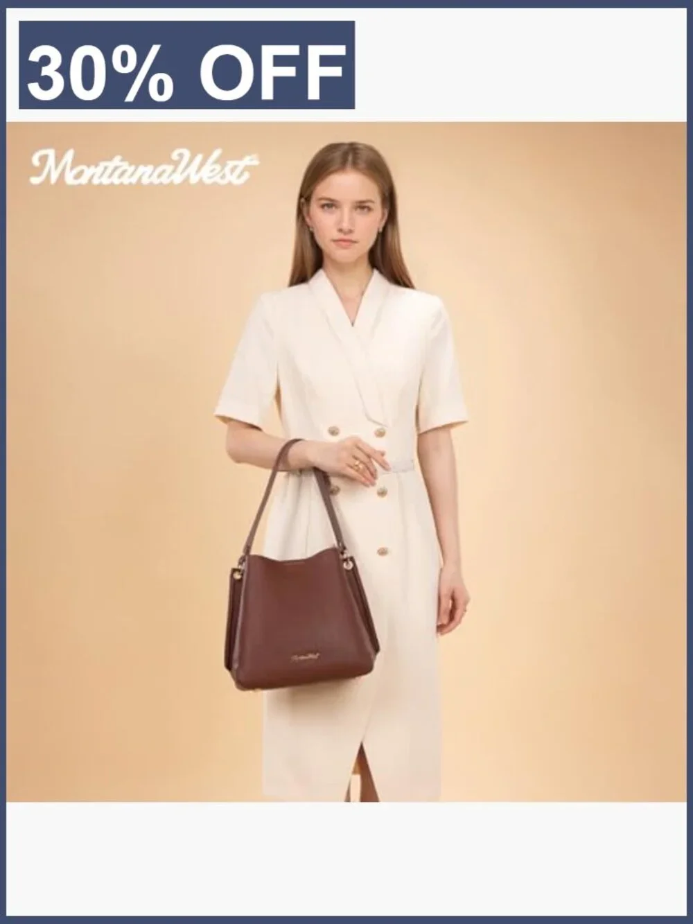 Medium Hobo Bag for Women, 3 Compartments, Shoulder Purse, PU Leather,